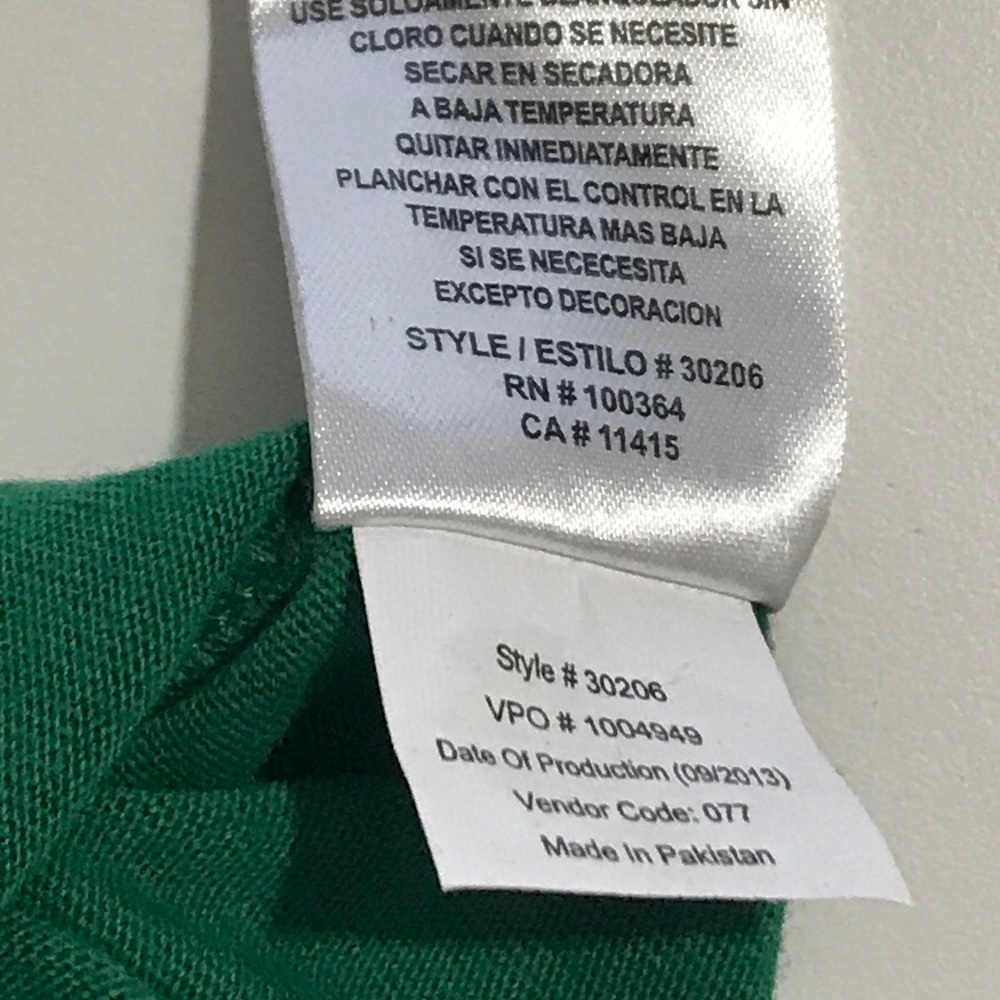 Izod Onesie. NOS with tags.Green with black trim - Picture 6 of 7